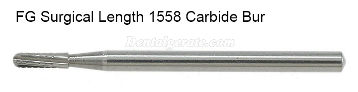 10 St&uuml;ck FG SURG 1557 1558 FG-Schaft Hartmetallbohrer Zahnmedizin Kuppelspalt Zahnbohrer